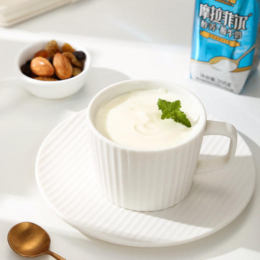 皇氏·摩拉菲尔醇养酸牛奶 205g*12 添加水牛奶 口感丝滑 商品图4