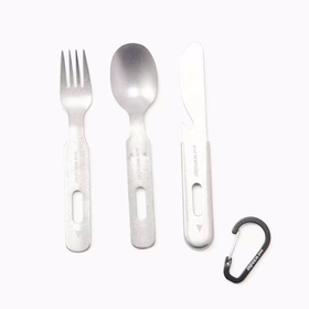 and wander Cutlery Set 日本制不锈钢户外餐具套装 刀叉勺