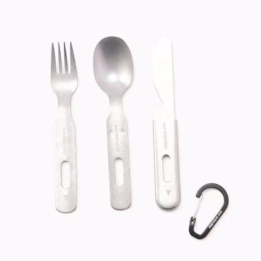 and wander Cutlery Set 日本制不锈钢户外餐具套装 刀叉勺 商品图0