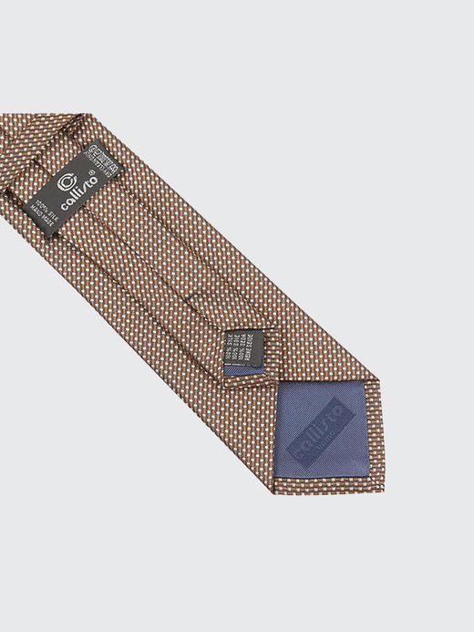 callisto咖色桑蚕丝领带 SPCTE030BR 商品图3