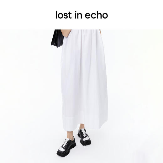 [捡漏价]lost in echo不对称斜方头设计运动感撞色拼色板鞋女小方脸熊猫鞋 商品图3