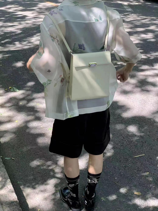 AKIIKA | Small Briefcase  [ 小号公文包 白 / 浅驼 ] 商品图9