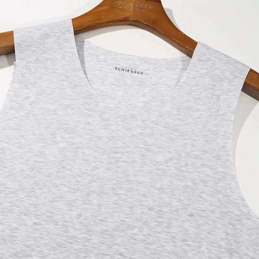 SCHIESSER  德国舒雅铂雅男士纯色超细莫代尔无痕圆领背心95/18660V 商品图1