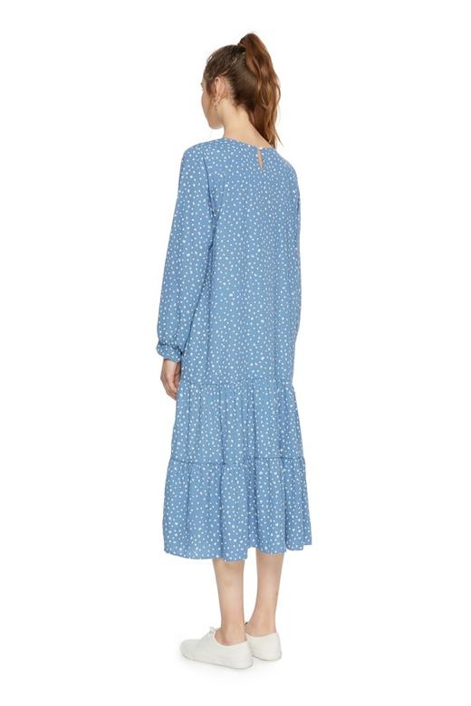 SUMMER & SAGE 荷叶摆印花连衣裙 6760 商品图1