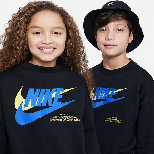 Nike Sportswear Icon Fleece 大童 Oversize 风运动衫 DX5140 商品图2
