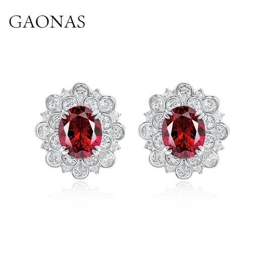 GAONAS 高纳仕 时尚生活款红色耳夹 RJ111866 商品图0