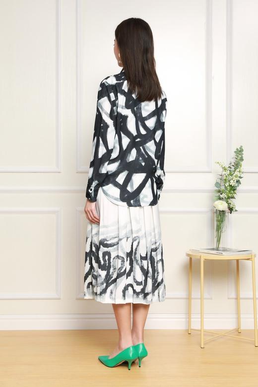 Le Malene 艺术笔触印花半裙 11846【不含上衣】 商品图2