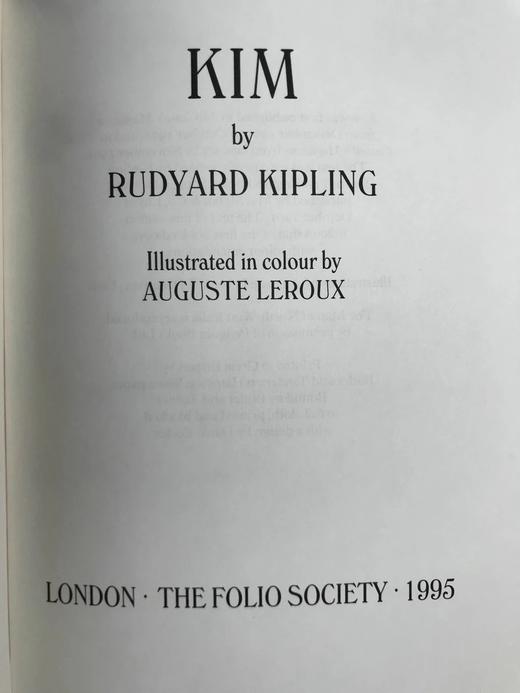 吉卜林《基姆》 12幅彩色插图 精装18开带书匣 商品图3
