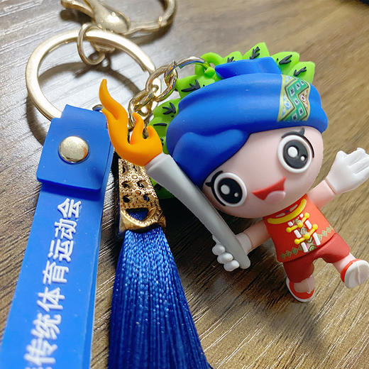 【楚陵溪】五峰文创五峰茶娃吉祥物创意钥匙扣 商品图3