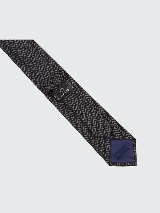 callisto波浪型刺绣领带 SPCTE011BK 商品图3