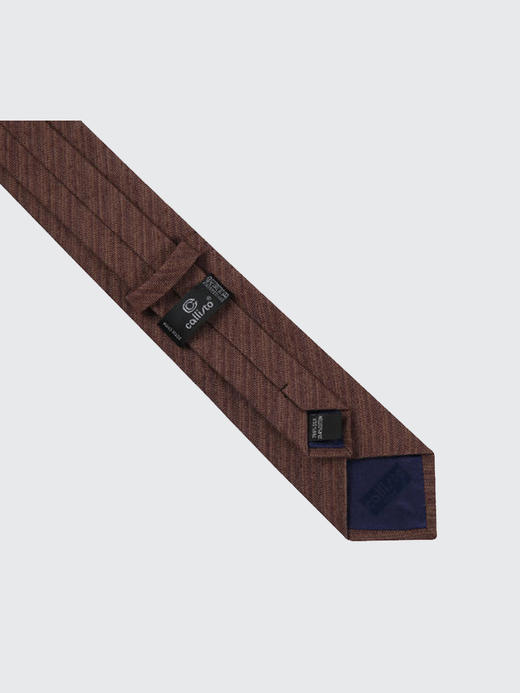 callisto聚酯纤维咖啡色领带  FQCTE013C 商品图3