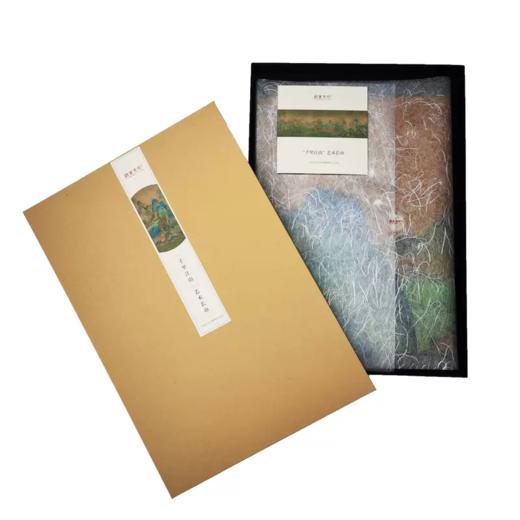 千里江山 艺术长巾 桑蚕丝丝巾 商品图4