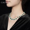 GAONAS 坠链均925银锆石 高纳仕 轻奢时尚绿糖塔颈链GX128666 商品缩略图4