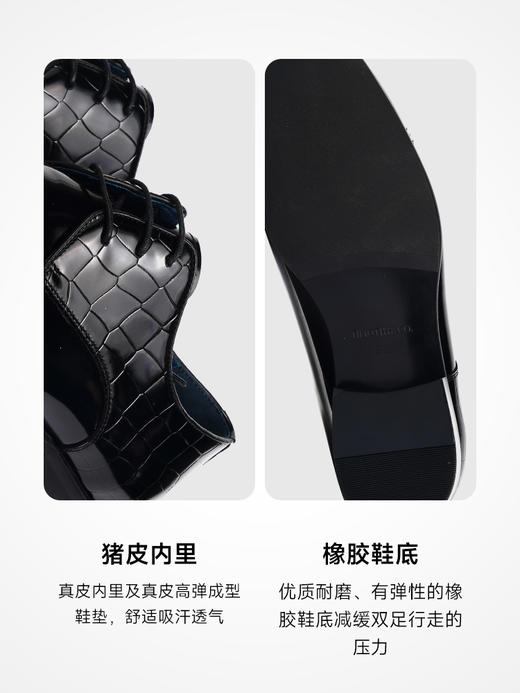 TIMOTHY＆CO．/迪迈奇男士德比皮鞋正装新郎婚鞋商务休闲柔软透气 商品图3