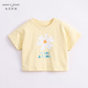 马克珍妮夏装 女童撞色图案纯棉短袖T恤231003 商品缩略图1