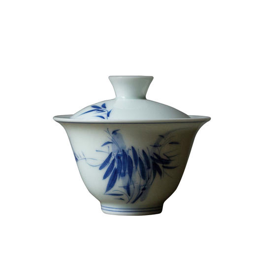 茶香记 凡尘手绘青花秀竹无托盖碗110ml陶瓷雅致实用小容量主泡器 商品图4