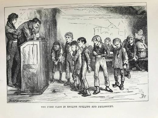 1879年 狄更斯《尼古拉斯·尼克贝》（全2卷） 约30幅插图 漆布精装大32开 商品图5