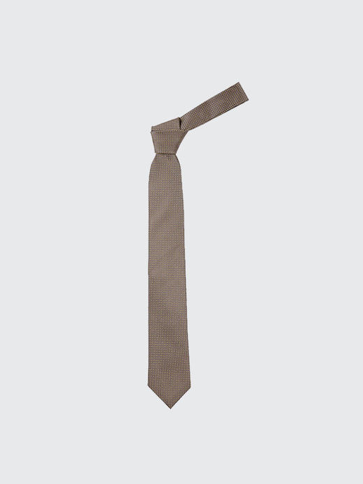 callisto咖色桑蚕丝领带 SPCTE030BR 商品图2