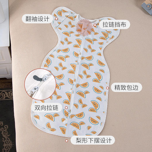 【防惊跳！婴儿襁褓包】360°环绕不惊跳，睡袋纯棉初生儿襁褓包巾，春夏秋宝宝睡觉sh 商品图1