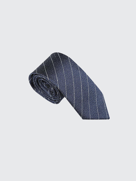 callisto深蓝真丝混纺领带 SQCTE020C 商品图1