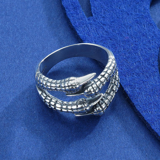 子佩集S925银【霜剑】戒指【RMR171】仿古爪子2304 商品图1