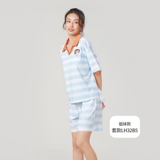 都市丽人26支棉质单面薄短袖女士棉质睡裙LH36B3 商品图3