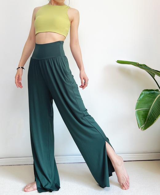 AddOne+1 春夏瑜伽时尚休闲裸感侧开叉阔腿裤 商品图0