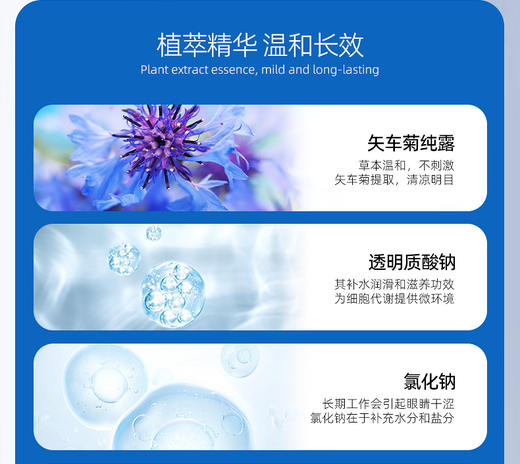 【新包装】优能矢车菊300ml草本植萃洗眼液 商品图4
