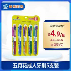 五月花成人牙刷5支装