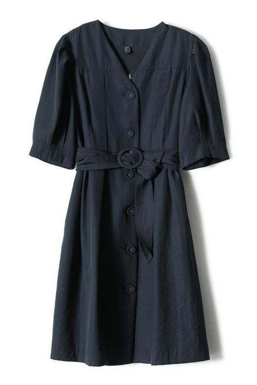 NOIR V领泡泡袖连衣裙 2543 商品图3