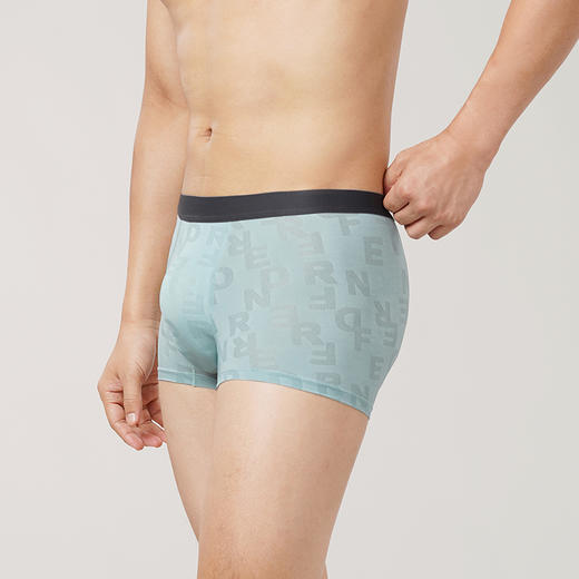 都市丽人都市锋尚日常休闲提花冰丝平角裤男士内裤FK3CC2 商品图1