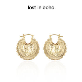lost in echo设计师款外星遗迹系列出土银币宽面耳环设计感耳饰女