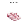 lost in echo设计师品牌小众休闲时尚方头双扣带低跟小高跟凉拖女 商品缩略图0
