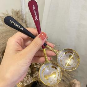 「6.9元包邮！6色可选」不锈钢勺子居家日用勺创意ins韩式勺餐饮用具可爱女神叮当猫勺子