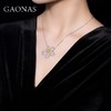 GAONAS 坠链均925银锆石 高纳仕 樱花黄色花瓣项链YX111316 商品缩略图4