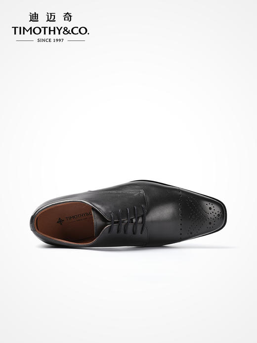 TIMOTHY＆CO．/迪迈奇男士布洛克德比鞋方头正装新郎鞋商务休闲 商品图1
