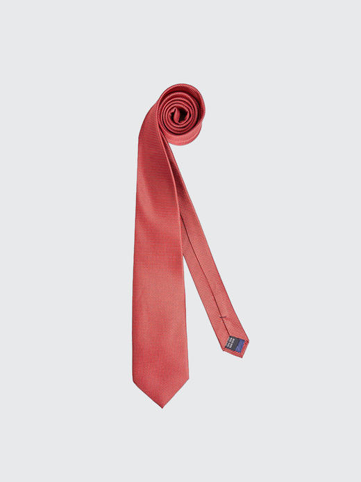 callisto正红色细波点领带 桑蚕丝SOCTE002RD 商品图0