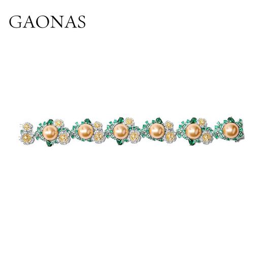 GAONAS 925银锆石手链 高纳仕 春意盎然金珠手链 ZYS115940 商品图1