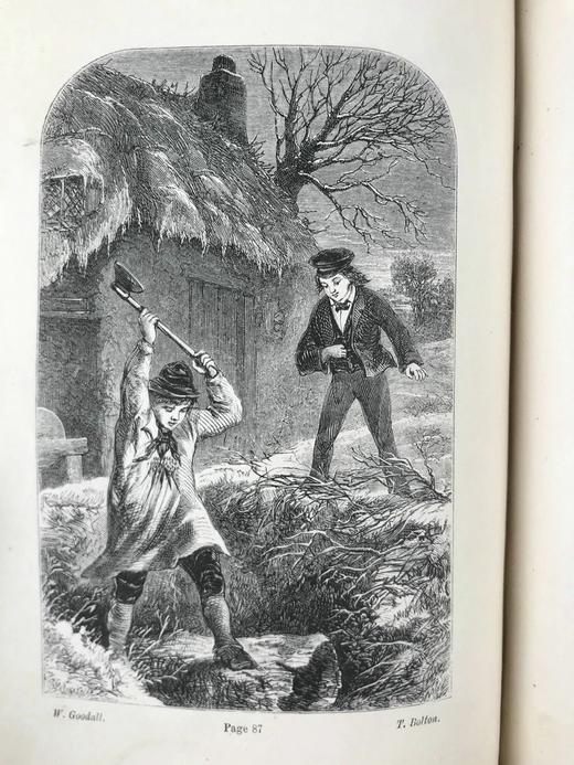 1857年 莫尔斯沃思夫人《呵护孩子》 20幅版画插图 真皮精装36开 商品图14