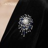 GAONAS 925银锆石胸针 高纳仕 设计师轻奢优雅蓝珠胸针10068ZW 商品缩略图4