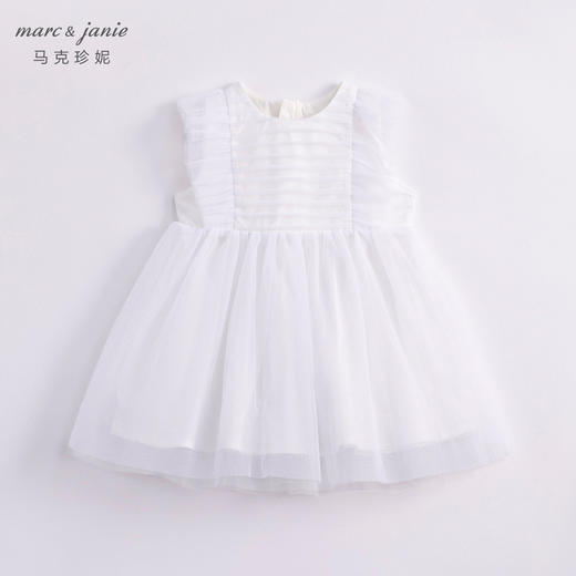 马克珍妮新款夏装 女童收腰网纱蓬蓬连衣裙230973 商品图2