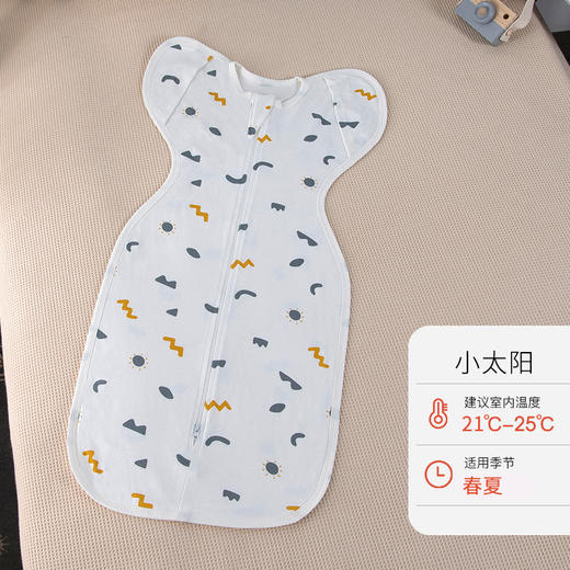 【防惊跳！婴儿襁褓包】360°环绕不惊跳，睡袋纯棉初生儿襁褓包巾，春夏秋宝宝睡觉sh 商品图7