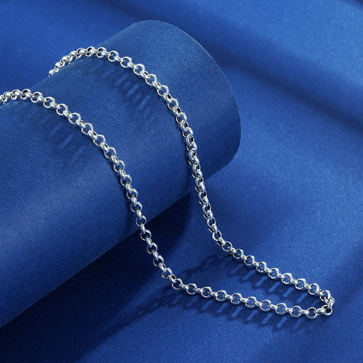 子佩集S925银【心锁】项链【YFXL020-28】仿古搭配链2304 商品图3