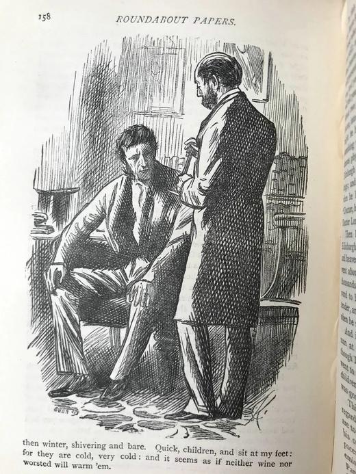 1898年 萨克雷《委婉集》 数十幅插图 真皮精装32开 商品图6