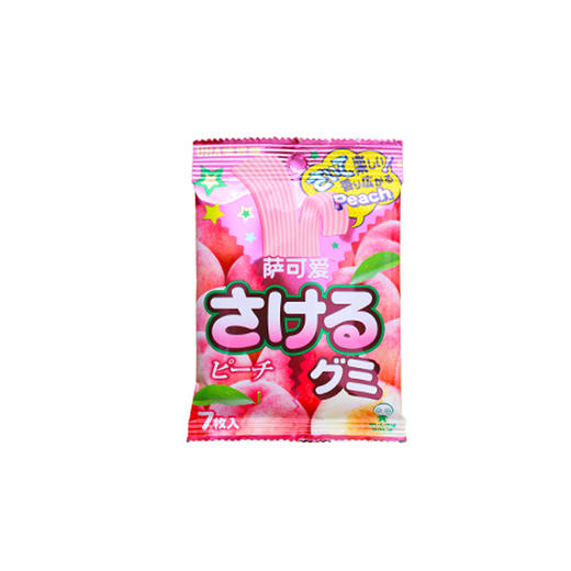 UHA悠哈进口萨可爱果汁软糖短款桃子味32.9/袋 商品图0