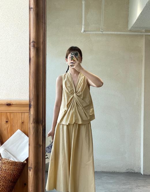 elsa esturgie 稻草黄半身裙 商品图9