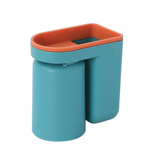 「两个装！四款配饰」牙刷置物架 免打孔漱口杯居家日用刷牙杯挂墙式卫生间收纳整理盒情侣牙缸 商品图4