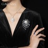 GAONAS 925银锆石胸针 高纳仕 设计师轻奢优雅蓝珠胸针10068ZW 商品缩略图3