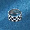 子佩集S925银【黑白格】戒指【YGJZ011】2304 商品缩略图5