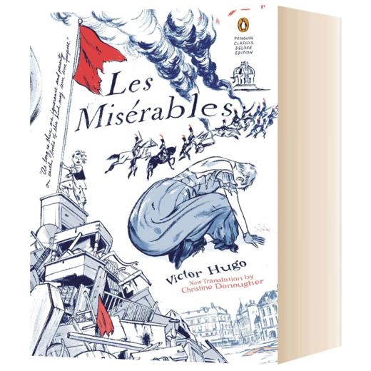 英文原版 Les Miserables 悲惨世界 企鹅经典豪华毛边版 英文版 进口原版书籍搭呼啸山庄怦然心动flipped原著相约星期二无声告白 商品图1